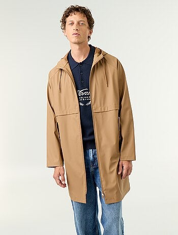 Parka impermeable larga