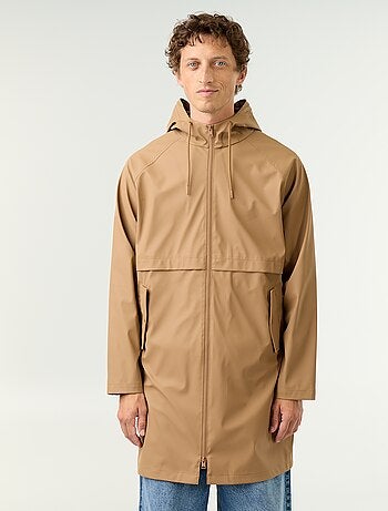 Parka impermeable larga
