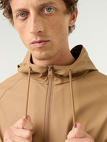 Parka impermeable larga