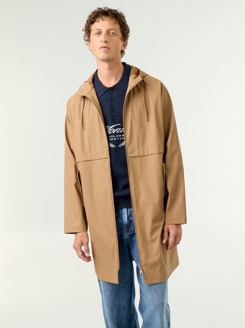 Parka impermeable larga - Kiabi