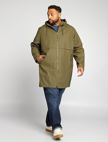 Parka impermeable larga