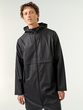 Parka impermeable larga