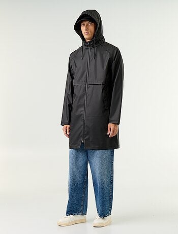 Parka impermeable larga
