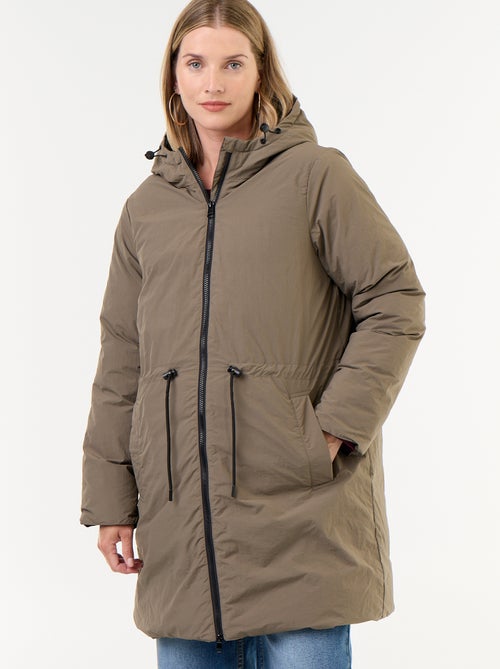 Parka larga acolchada con capucha - Kiabi Parka larga acolchada con capucha - Kiabi