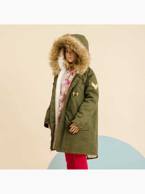 Parka Larga Caqui para Mujer | Tallas XS-XL | ROCK & PEACE - Kiabi