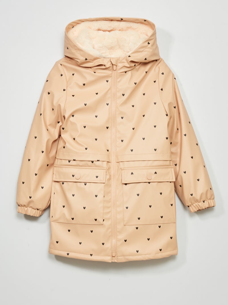 Parka larga con capucha BEIGE - Kiabi
