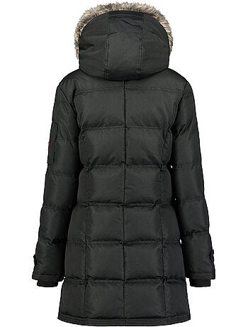 Parka larga con capucha de piel sintética axelus – canadian peak