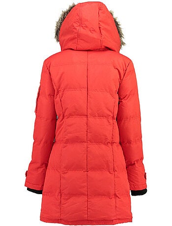 Parka larga con capucha de piel sintética axelus – canadian peak