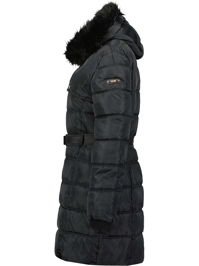 Parka larga con capucha de piel sintética diamentereak – canadian peak Negro - Kiabi