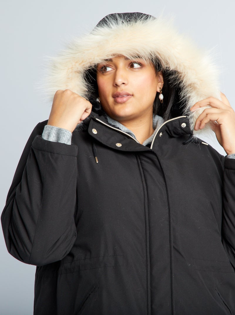 Lululemon Parka Larga Snow Warrior Negro Promociones Abrigos Y