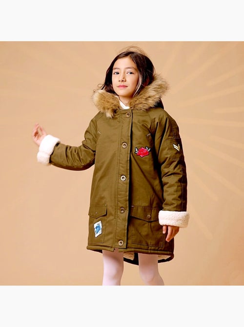 Parka Larga con Capucha | Niña 2-16 Años | ROCK & LOVE - Kiabi