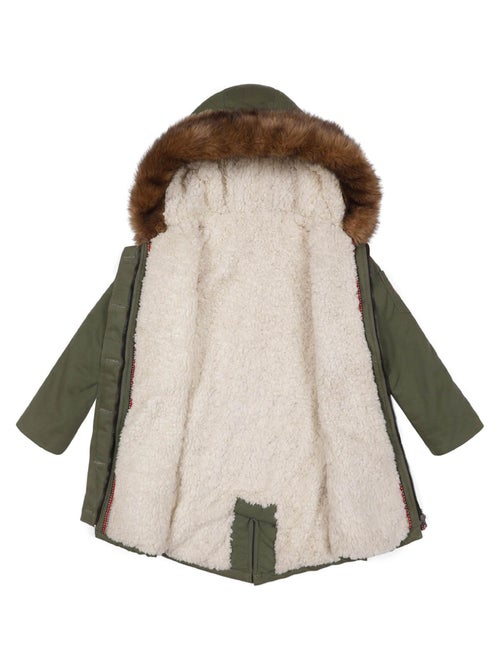 Parka Larga con Capucha | Niña 2-16 Años | ROCK & LOVE - Kiabi