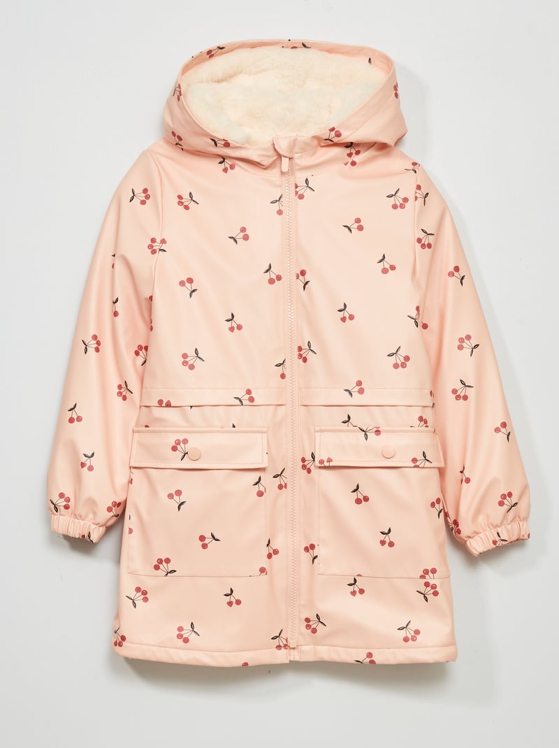 Parka larga con capucha ROSA - Kiabi