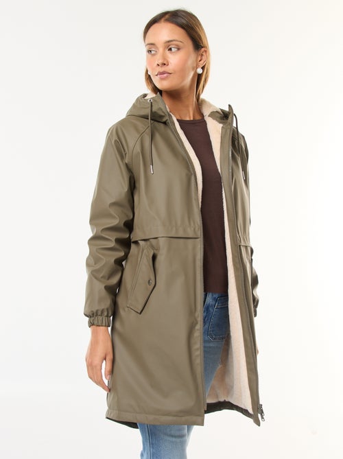 Parka larga con forro - Kiabi