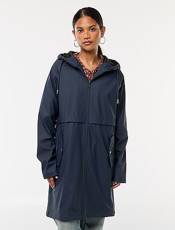Parka larga hidrófuga con capucha