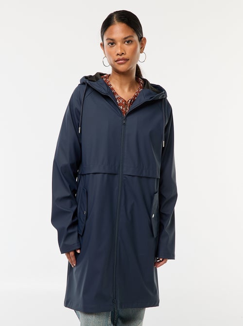 Parka larga hidrófuga con capucha - Kiabi