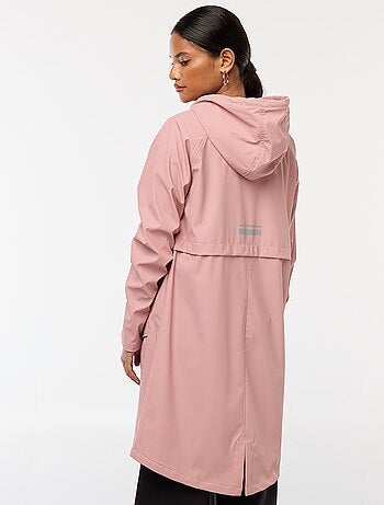 Parka larga hidrófuga con capucha