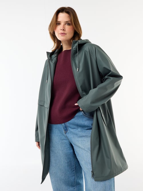 Parka larga repelente al agua - Kiabi