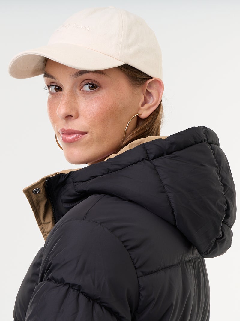 Parka larga reversible Beige - Kiabi