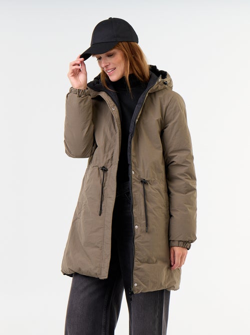 Parka larga reversible - Kiabi