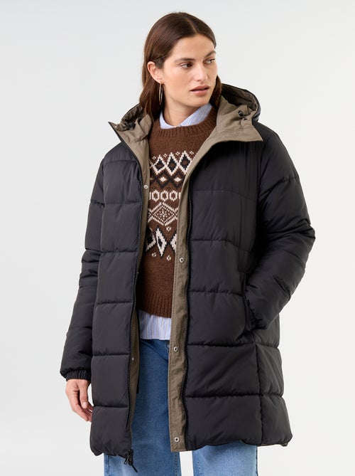 Parka larga reversible - Kiabi Parka larga reversible - Kiabi