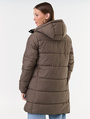 Parka larga reversible