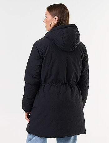 Parka larga reversible