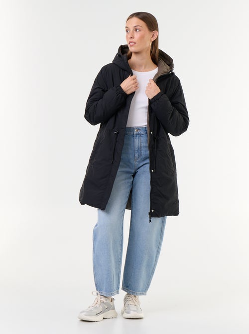 Parka larga reversible - Kiabi