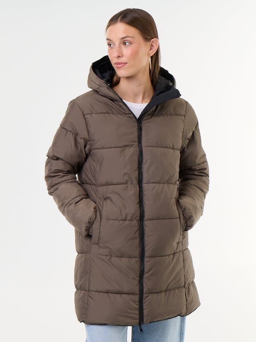 Parka larga reversible - Kiabi