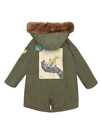 Parka larga verde caqui para hombre | ROCK & PEACE