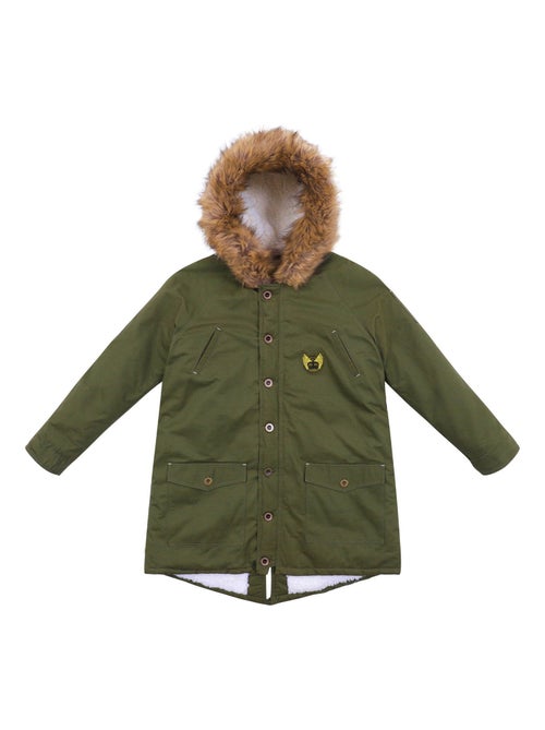 Parka larga verde caqui para hombre | ROCK & PEACE - Kiabi