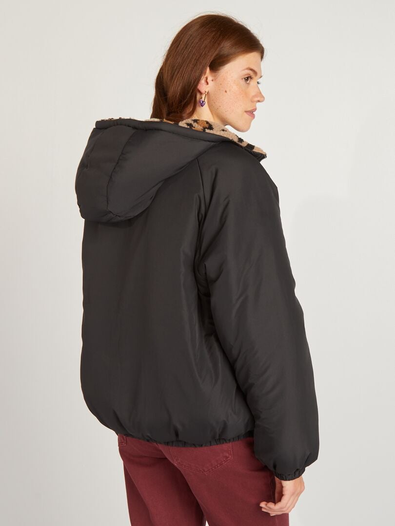 Parka ligera acolchada negro - Kiabi