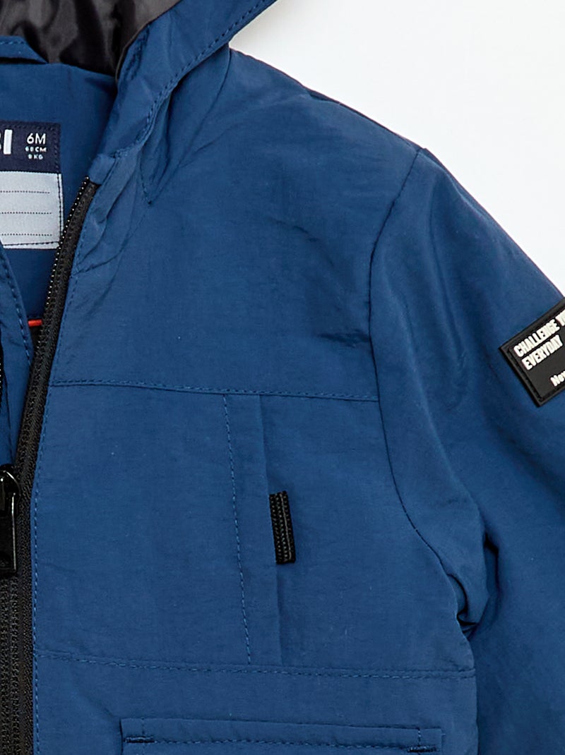 Parka ligera con capucha Azul - Kiabi