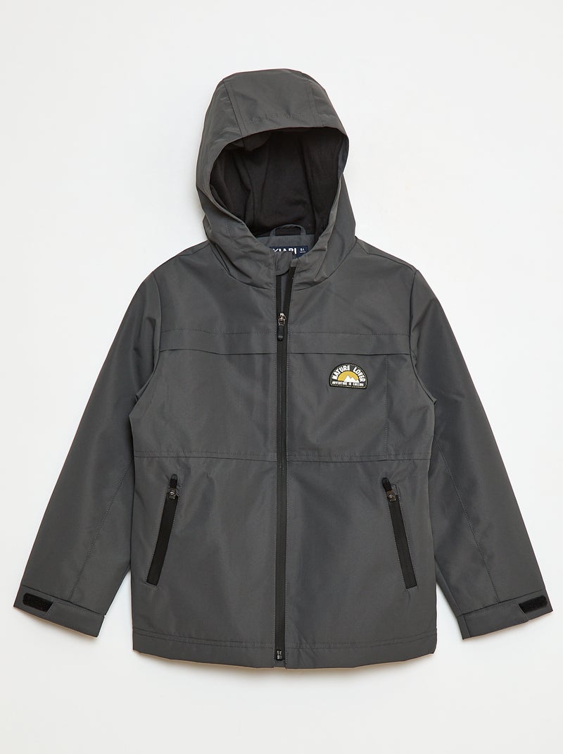 Parka ligera con capucha de algodón Negro - Kiabi