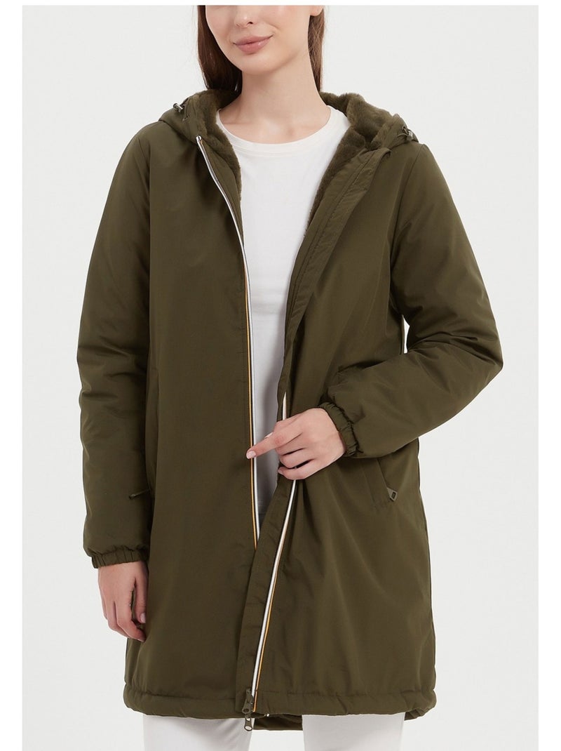 Parka media larga Kebello Verde - Kiabi