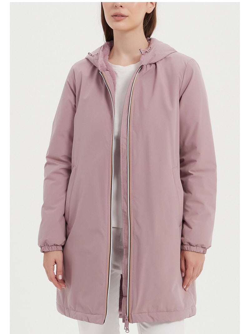Parka media larga Kebello Violeta - Kiabi