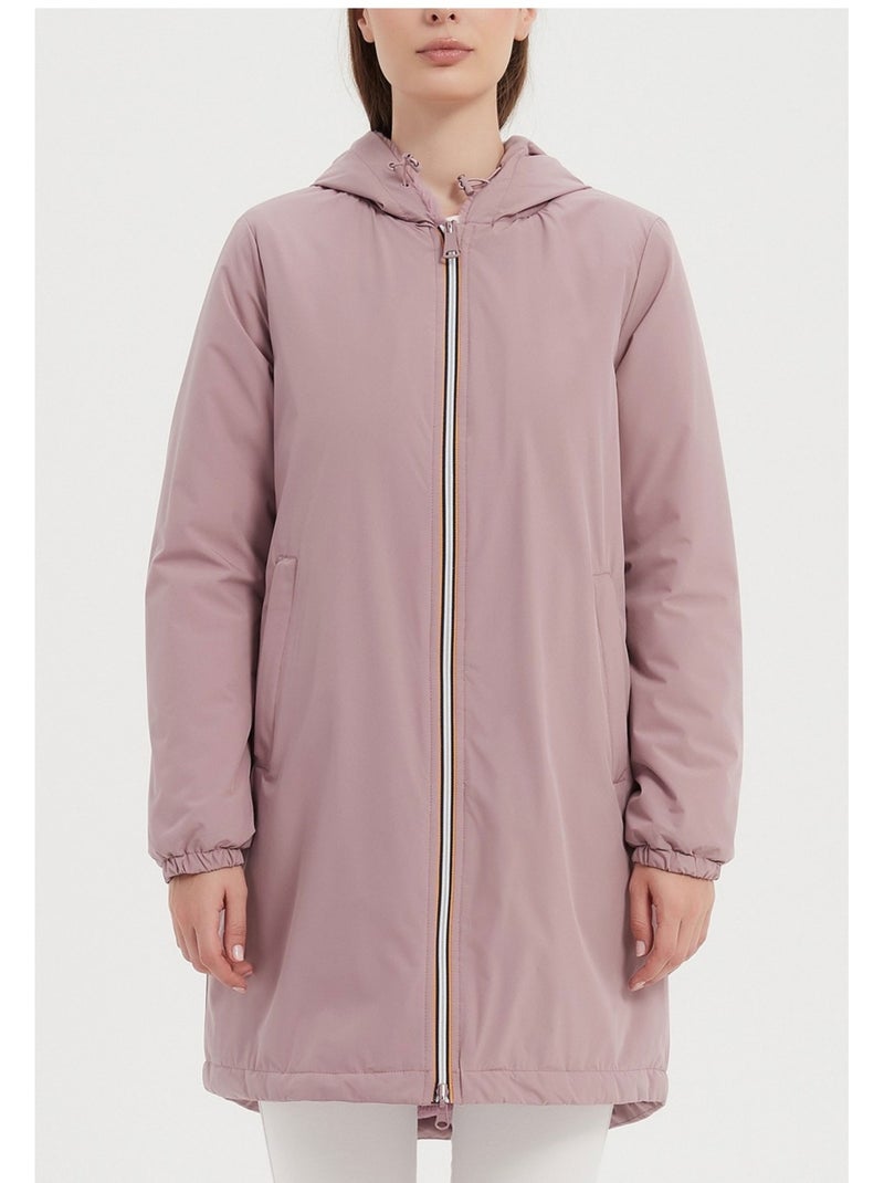 Parka media larga Kebello Violeta - Kiabi