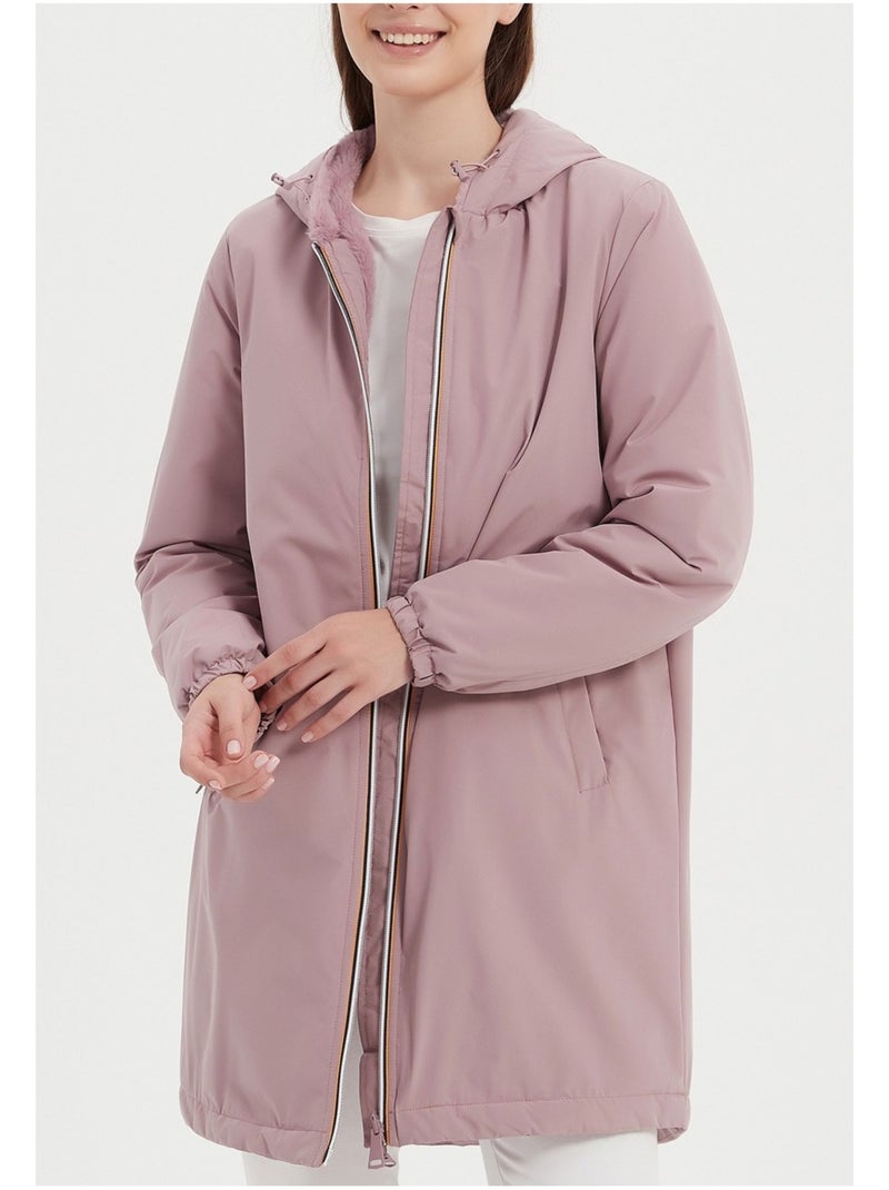 Parka media larga Kebello Violeta - Kiabi