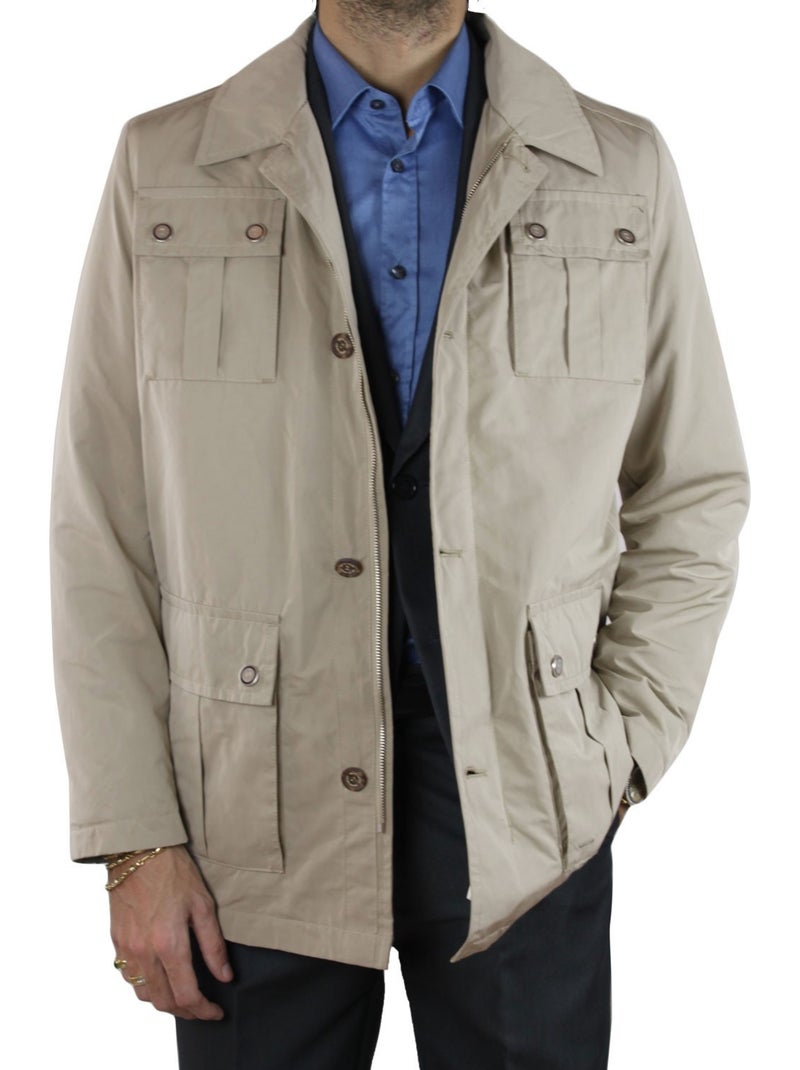 Parka multibolsillos Pierre Cardin Beige - Kiabi