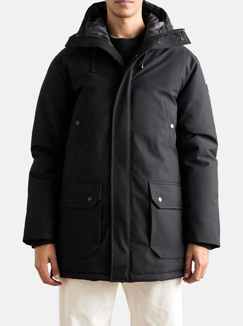 Parka para ponerse - Schott Negro - Kiabi
