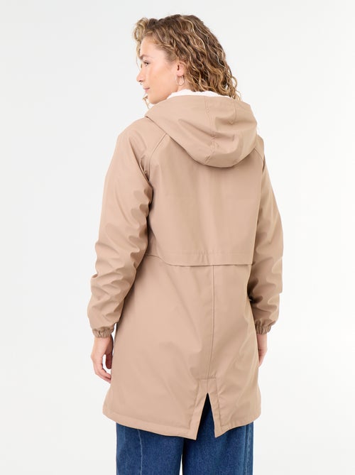 Parka recta forrada de pelo sintético - Kiabi Parka recta forrada de pelo sintético - Kiabi