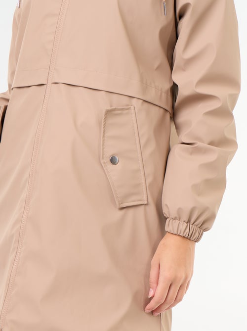 Parka recta forrada de pelo sintético - Kiabi Parka recta forrada de pelo sintético - Kiabi