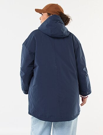 Parka repelente al agua con capucha efecto borreguito