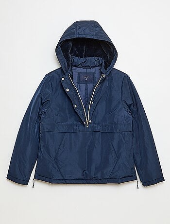 Parka repelente al agua con capucha forrada - colección fácil de poner