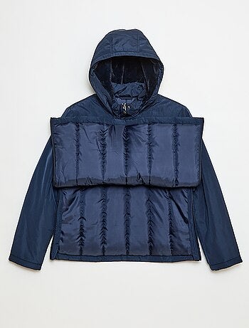 Parka repelente al agua con capucha forrada - colección fácil de poner