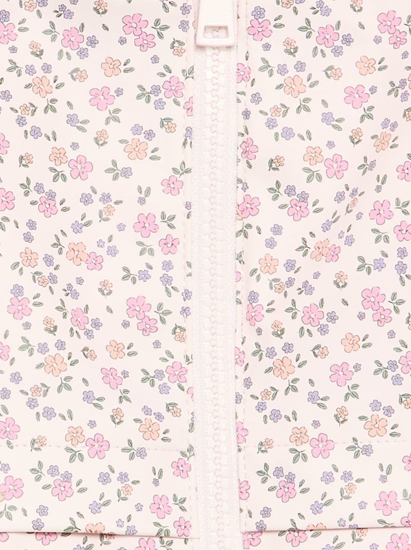 Parka repelente al agua con capucha Rosa - Kiabi