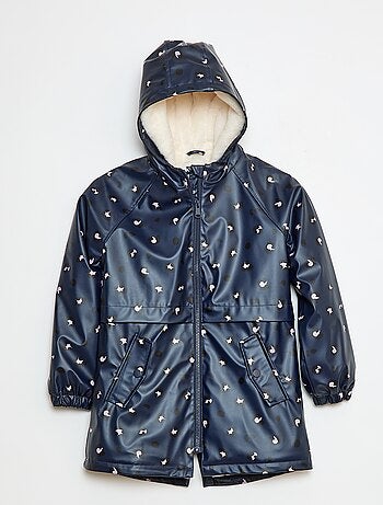 Parka impermeable con capucha totalmente forrada