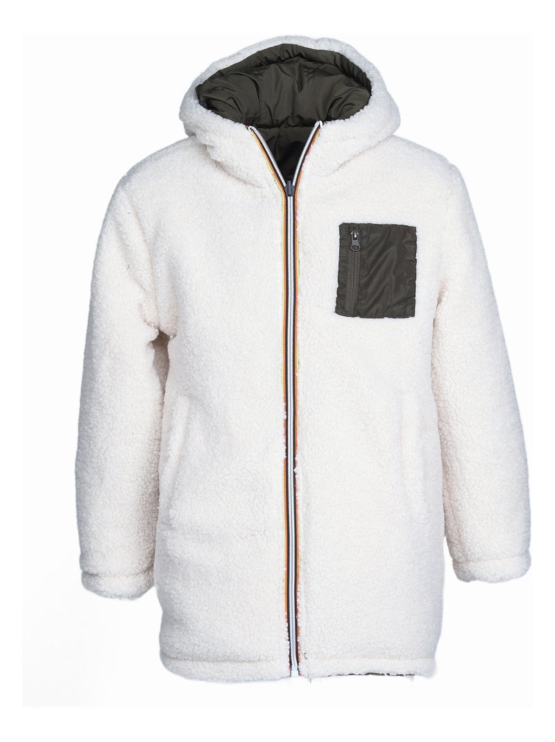 Parka reversible - Kizco Caqui - Kiabi