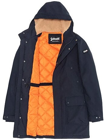 Parka de Hombre Schott con Forro Sherpa