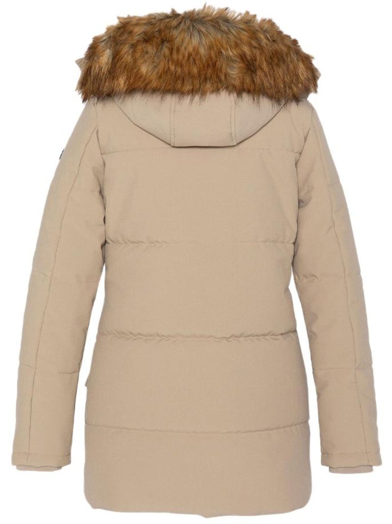 Parka Schott para Mujer Beige - Kiabi